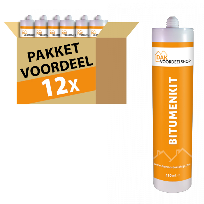 12 stuks Bitumenkit 310 ml - pakketvoordeel